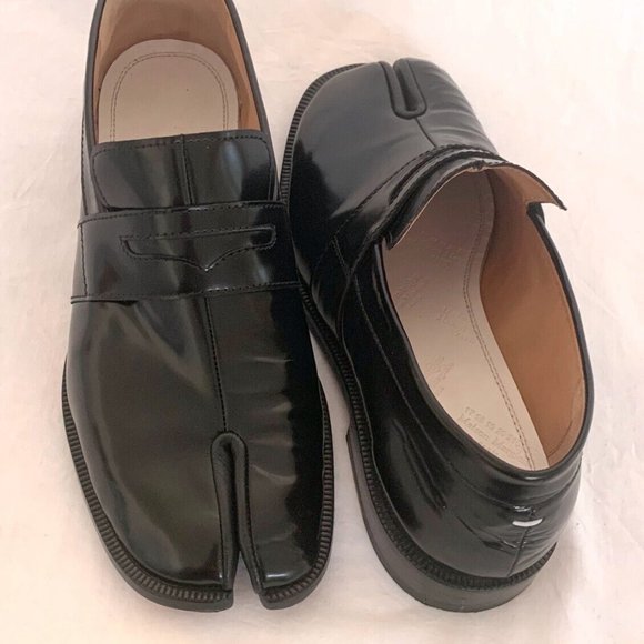 Maison Margiela Tabi Loafer Black Leather  Great Condition Size 10